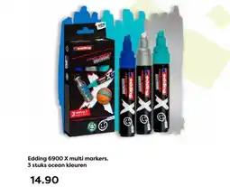 The Read Shop Edding 6900 X multi markers. 3 stuks ocean kleuren aanbieding