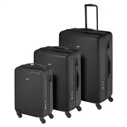 ANWB Princess Traveller PT01 Set Driedelige kofferset SML Zwart aanbieding