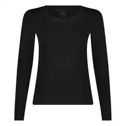 ANWB Bamboo Basics TRACY Shirt Lange Mouw Dames Zwart XXL aanbieding