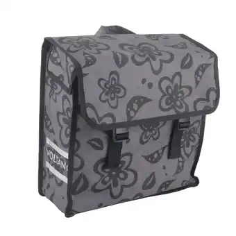 ANWB Voltano voorgevormde fietstas Floral Fusion Donkergrijs XXL aanbieding
