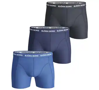 ANWB Björn Borg 3-Pack Boxers Heren Blauw XXL aanbieding