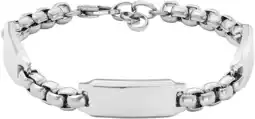 Amazon Fossil ID-armband voor Heren, Drew Roestvrijstalen, JF04400040 aanbieding