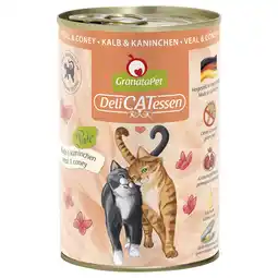Zooplus GranataPet DeliCatessen 6 x 400 g Kattenvoer - Kalf & Konijn aanbieding