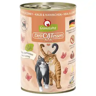 Zooplus GranataPet DeliCatessen 6 x 400 g Kattenvoer - Kalf & Konijn aanbieding