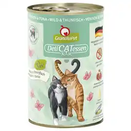 Zooplus 6x400g DeliCatessen Wild & Tonijn Granatapet Kattenvoer aanbieding