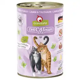 Zooplus GranataPet DeliCatessen 6 x 400 g Kattenvoer - Lam & Kalkoen aanbieding