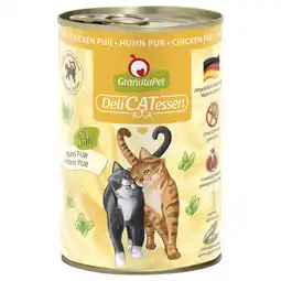 Zooplus 6x400g GranataPet DeliCatessen Kip PUUR Kattenvoer aanbieding