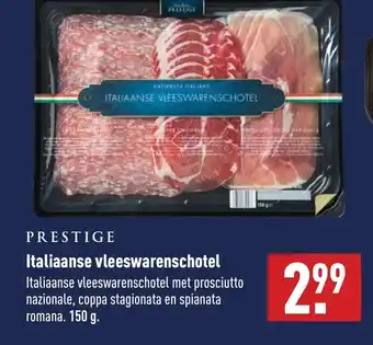 ALDI Italiaanse vleeswarenschotel 150g aanbieding