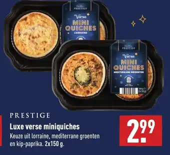 ALDI Luxe verse miniquiches aanbieding