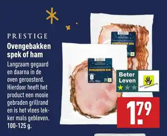 ALDI Ovengebakken spek of ham 100-125g aanbieding