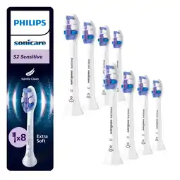MediaMarkt Philips Sonicare Opzetborstels: S2 Sensitive Hx6058/87 Opzet Borstels Wit aanbieding