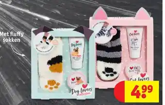 Kruidvat Met fluffy sokken aanbieding