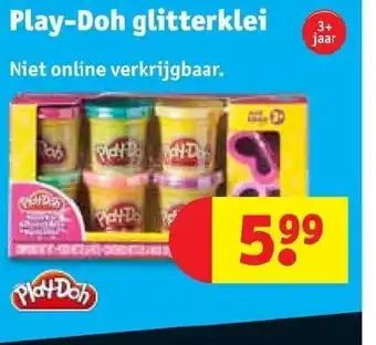 Kruidvat Play-Doh glitterklei aanbieding