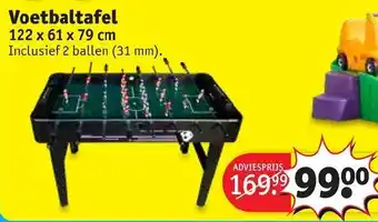 Kruidvat Voetbaltafel aanbieding