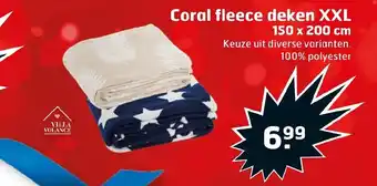 Trekpleister Villa Volance Coral Fleece deken XXL 150*200 aanbieding