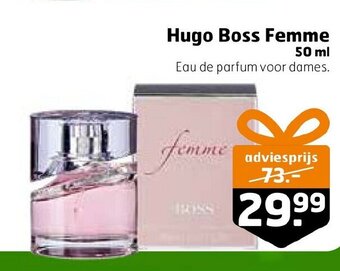 Hugo Boss Femme 75 Ml Eau De Parfum Voor Dames aanbieding bij Kruidvat