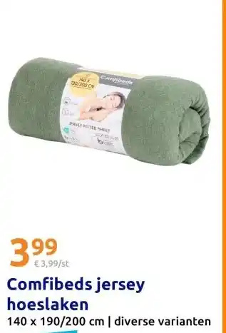 Action Comfibeds jersey hoeslaken aanbieding