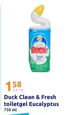 Action Duck Clean & Fresh toiletgel Eucalyptus aanbieding