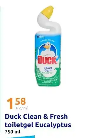 Action Duck Clean & Fresh toiletgel Eucalyptus aanbieding