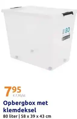 Action Opbergbox met klemdeksel aanbieding