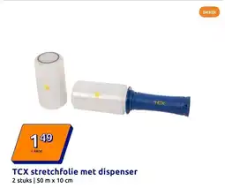 Action TCX stretchfolie met dispenser aanbieding