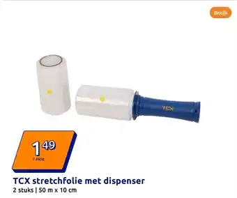 Action TCX stretchfolie met dispenser aanbieding
