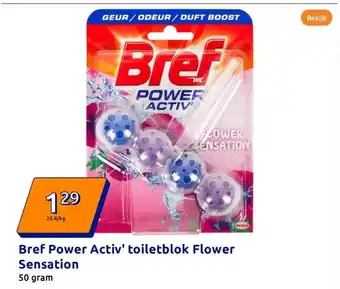 Action Bref Power Activ' toiletblok Flower Sensation aanbieding
