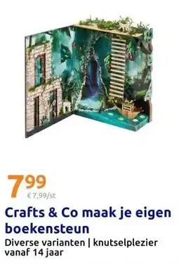 Action Crafts & Co maak je eigen boekensteun aanbieding