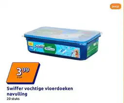 Action Swiffer vochtige vloerdoeken navulling aanbieding
