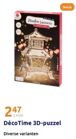 Action DécoTime 3D-puzzel aanbieding