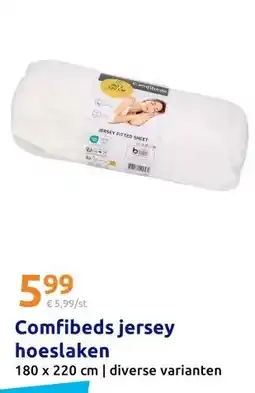 Action Comfibeds jersey hoeslaken aanbieding