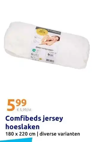 Action Comfibeds jersey hoeslaken aanbieding