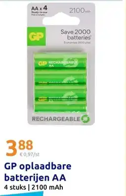 Action GP oplaadbare batterijen AA aanbieding