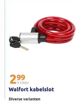 Action Walfort kabelslot aanbieding
