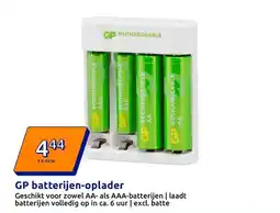 Action GP batterijen-oplader aanbieding
