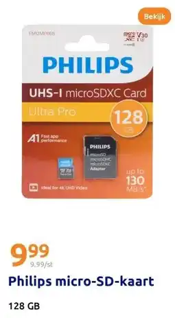 Action Philips micro-SD-kaart aanbieding