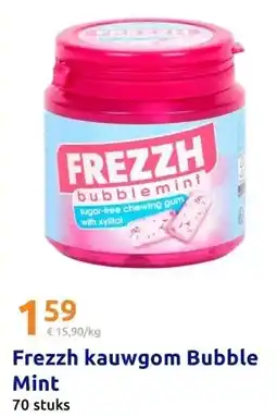 Action Frezzh kauwgom Bubble Mint aanbieding