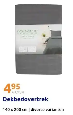 Action Dekbedovertrek aanbieding