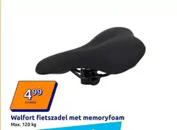 Action Walfort fietszadel met memoryfoam aanbieding