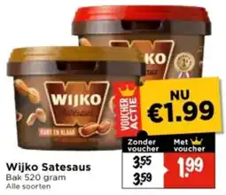 Vomar Voordeelmarkt Wijko Satesaus aanbieding