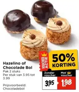 Vomar Voordeelmarkt Hazelino of Chocolade Bol aanbieding