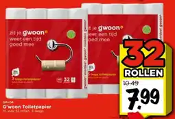 Vomar Voordeelmarkt G'woon Toiletpapier aanbieding