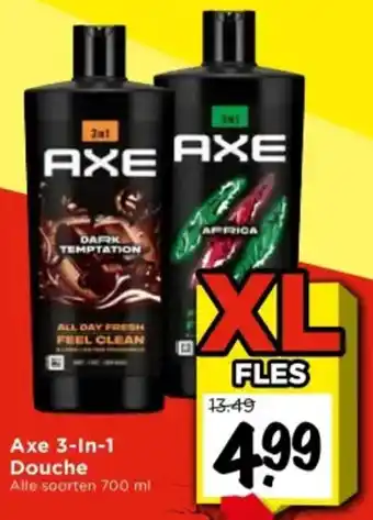 Vomar Voordeelmarkt Axe 3 In 1 Douche aanbieding