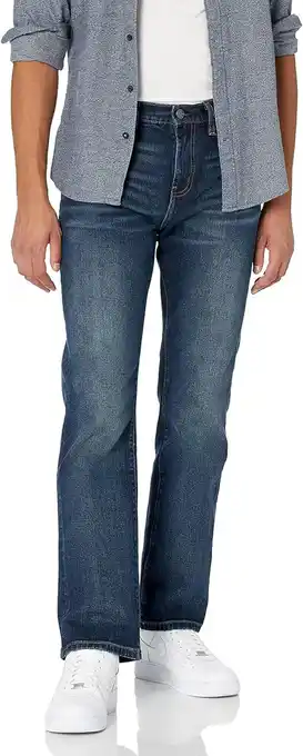 Amazon Wrangler heren Jeans RED KABEL REGULAR aanbieding