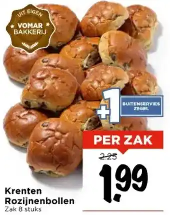 Vomar Voordeelmarkt Krenten Rozijnenbollen aanbieding