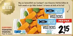 Vomar Voordeelmarkt Diepvries Vismarine Vissticks aanbieding