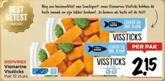 Vomar Voordeelmarkt Diepvries Vismarine Vissticks aanbieding