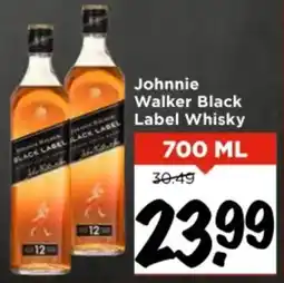 Vomar Voordeelmarkt Johnnie Walker Black Label Whisky aanbieding