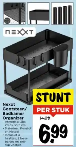 Vomar Voordeelmarkt Nexxt Gootsteen / Badkamer Organizer aanbieding