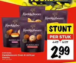 Vomar Voordeelmarkt DIEPVRIES Kwekkeboom Oven & Airfryer Snacks aanbieding
